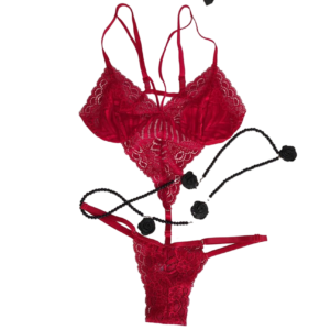 lingerie body anita renda vermelho sensual sem bojo png